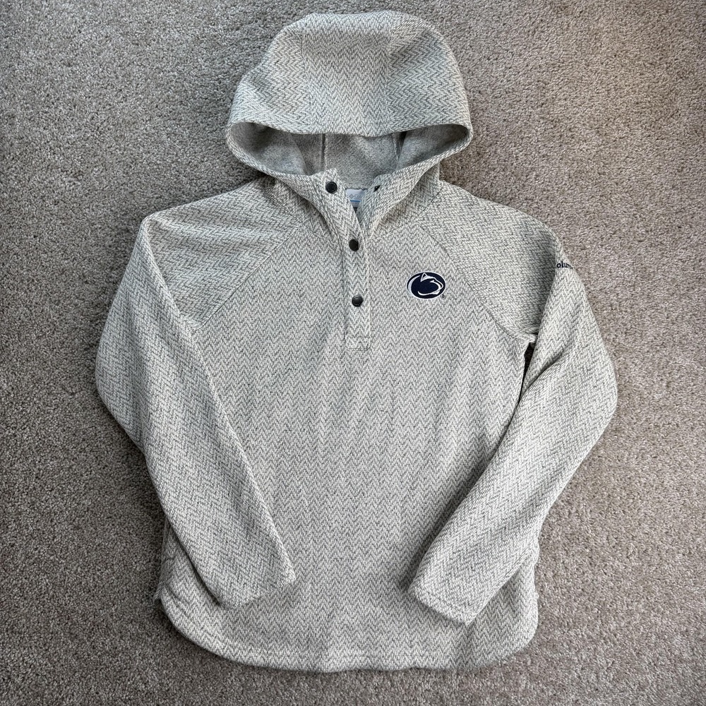 Penn State Nittany Lions Hoodie Sweatshirt Womens Medium Gray NCAA Columbia